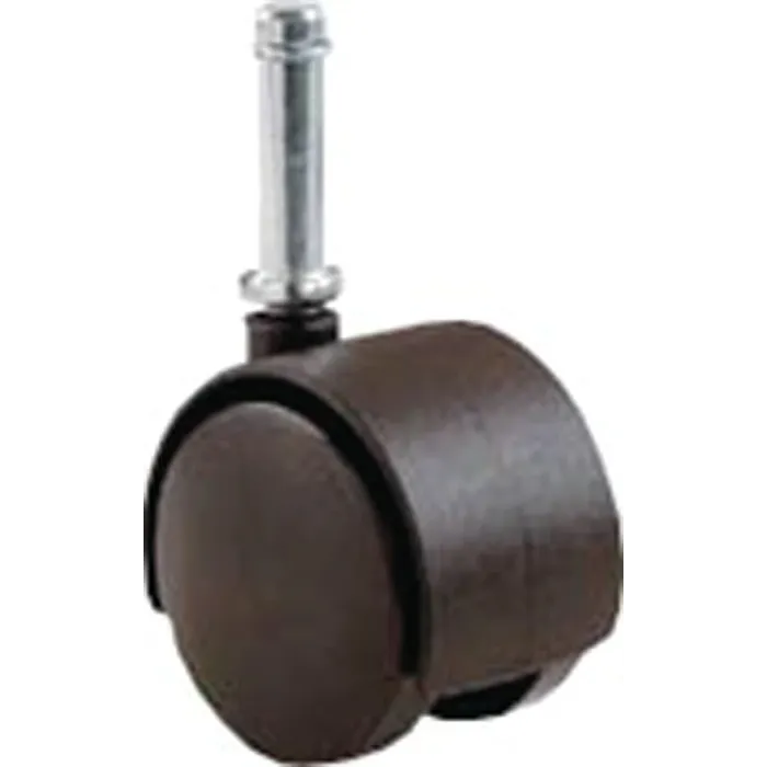 Shepherd Hardware 9673 Swivel Caster, Stem Mounting, 2 in Dia Wheel, Nylon Wheel (Black) 75 lb Load Capacity