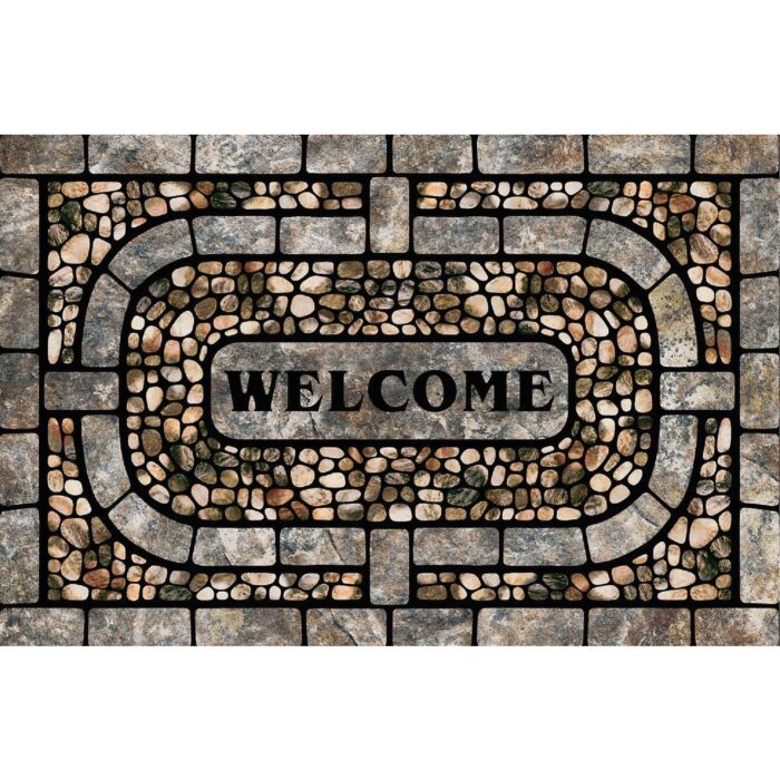 Mohawk Home Garden Pebbles Door Mat (Gray) 23 in. x 35 in.