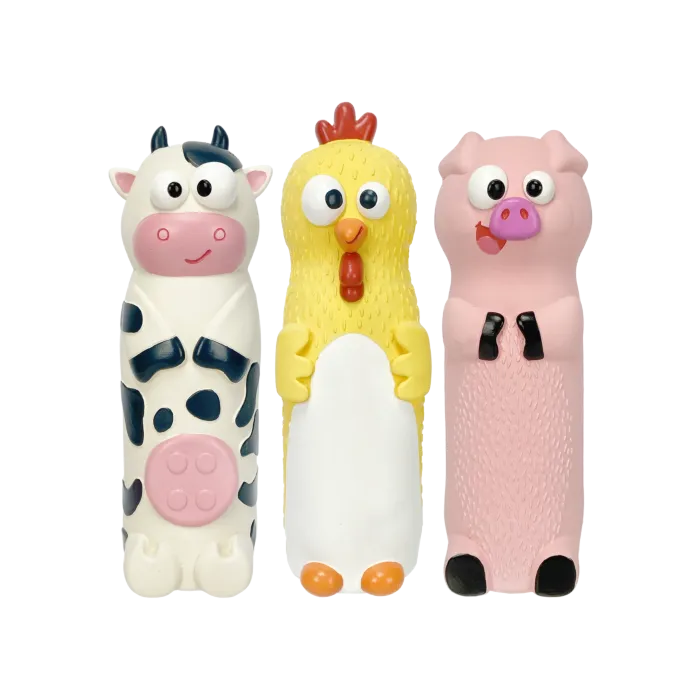 Crunching Animals Dog Toy