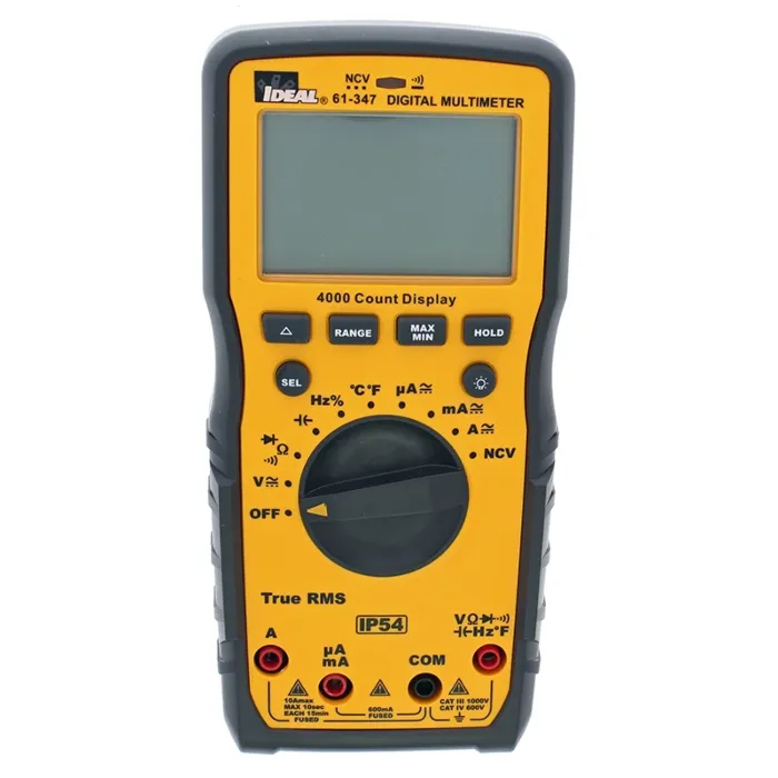 Ideal Industries 1000 V 10 A 10 Hz-9.99 KHz Auto Range TRMS AC-DC Multimeter