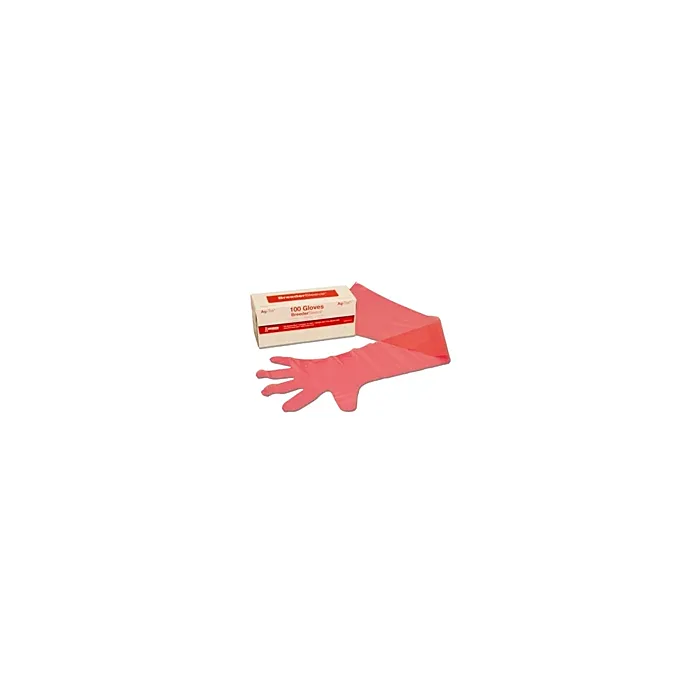 AG-TEK Red 36 in 1 mil Shoulder Length Gloves