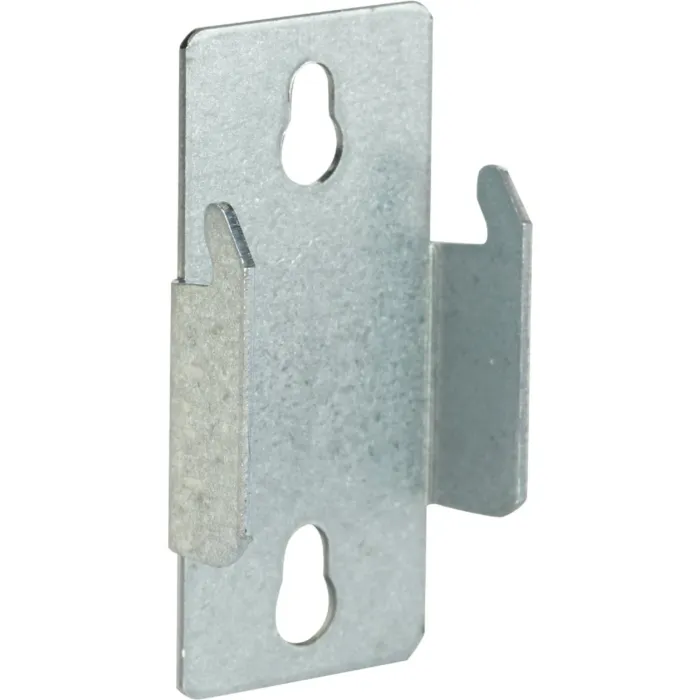 Kenney Double Silver Curtain Rod Bracket (2-Pack)