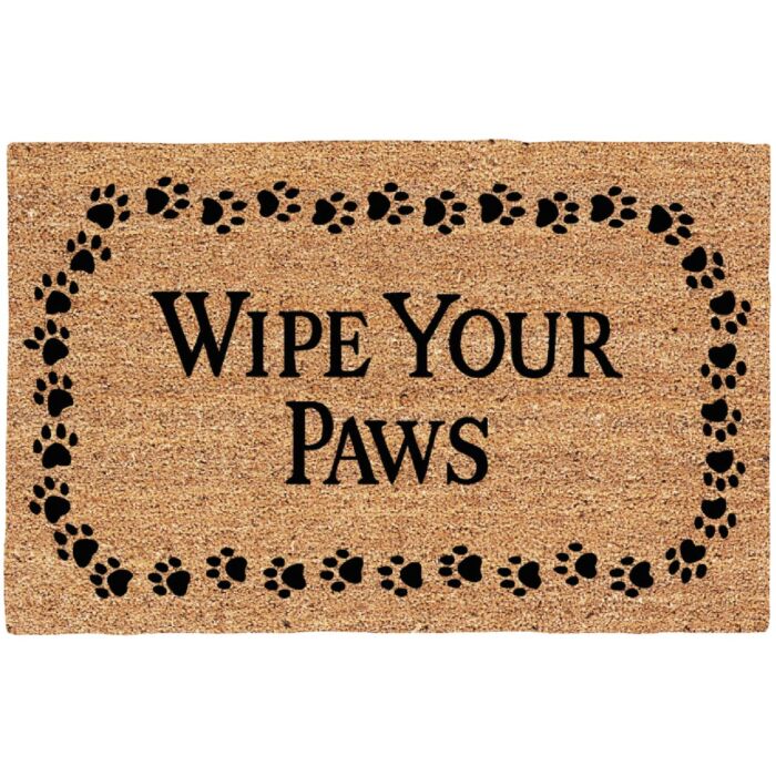 Americo Home Wipe Your Paws Coir/Vinyl Door Mat - 18 in. x 30 in.