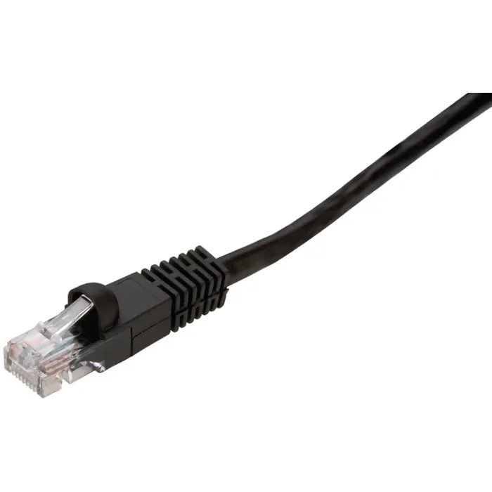 Zenith PN10075EB Network Cable, 7 ft L, 5e Category Rating, Black Sheath
