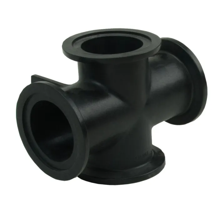 Norwesco 2" Full Port Flange Cross, Poly