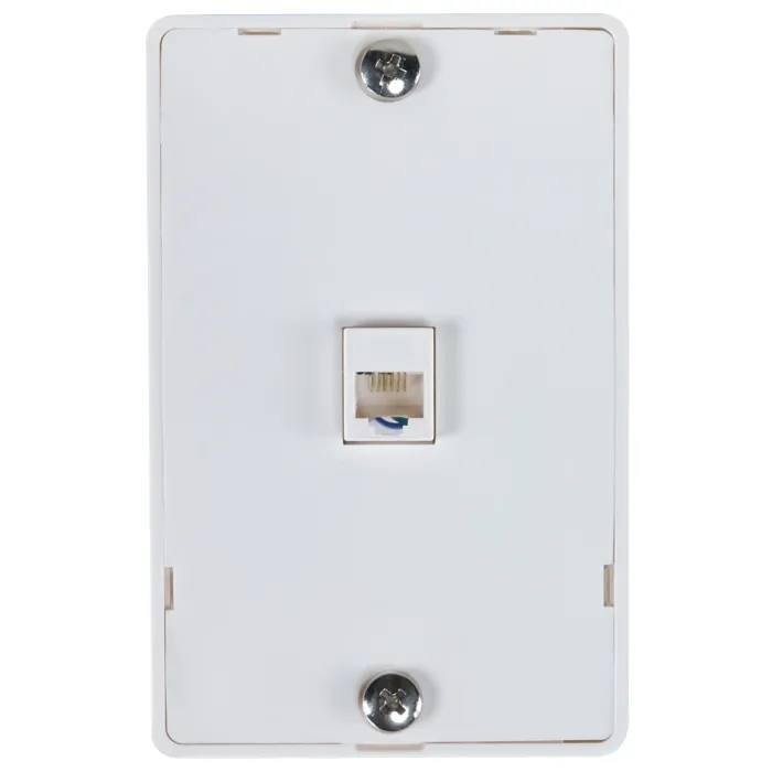 Zenith TW1001WPW Wall Phone Jack, White