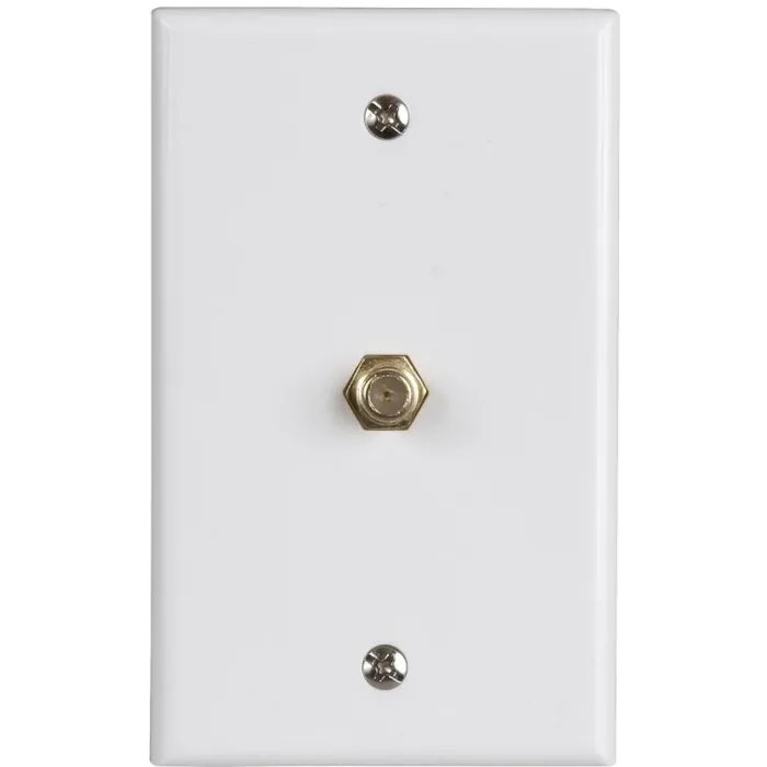 Zenith VW1001WJ1W Wallplate, 4-1/2 in L, 2-3/4 in W, White