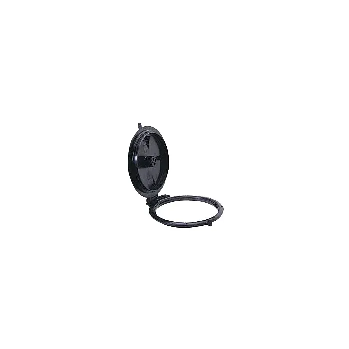 Norwesco 16 in 0 to 150 deg F Poly Hinged Ventless Lid with Ring