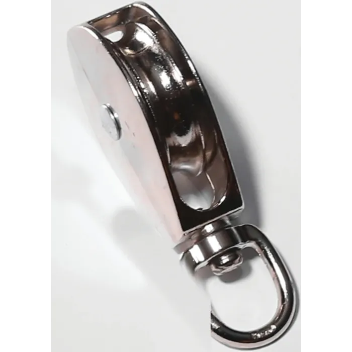Baron 0173ZD-1-1/4 Rope Pulley, 5/16 in Rope, 1-1/4 in Sheave, Cadmium