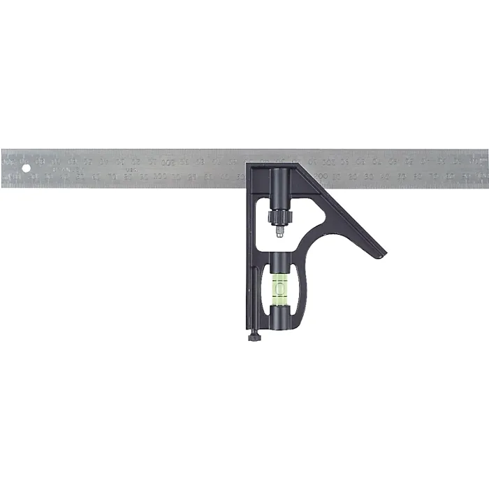 Stanley STANLEY 46-222 Combination Square, 1 in W Blade, 12 in L Blade, SAE Graduation