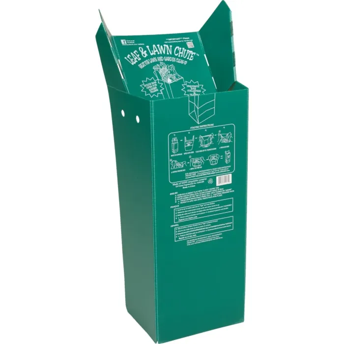 Luster Leaf Corrugated Plastic Lawn & Leaf Chute - 30 Gal Capacity
