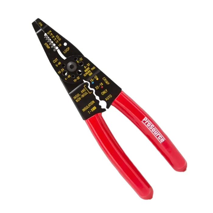 ProSource CP-C8153L Wire Stripper, 10 to 22 AWG Wire, 10 to 22 AWG Stripping, 10 to 22 AWG Cutting Capacity, 8 in OAL
