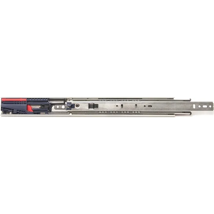Knape & Vogt 8450FMP 16 Drawer Slide, 100 lb, 16 in L Rail, 1/2 in W Rail, Anochrome