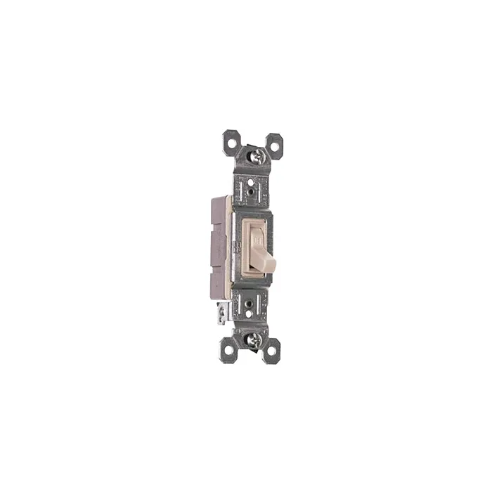 Pass & Seymour TradeMaster Grounding Toggle Switch, Light Almond 660LAG