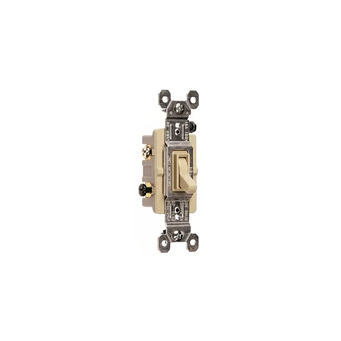 Pass & Seymour 3W SW 15A 120V GRD IVORY W/UPC