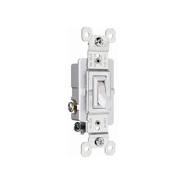 Pass & Seymour CC 3-WAY TOGGLE SW 15A 120VAC 10PK