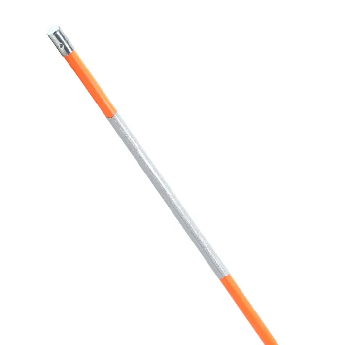 HY-KO White Fiberglass Orange/White Driveway Marker