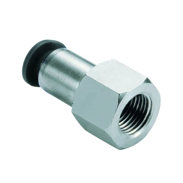 Compact Hex Straight Tube - 1/8 in. x 1/4 in. FNPT
