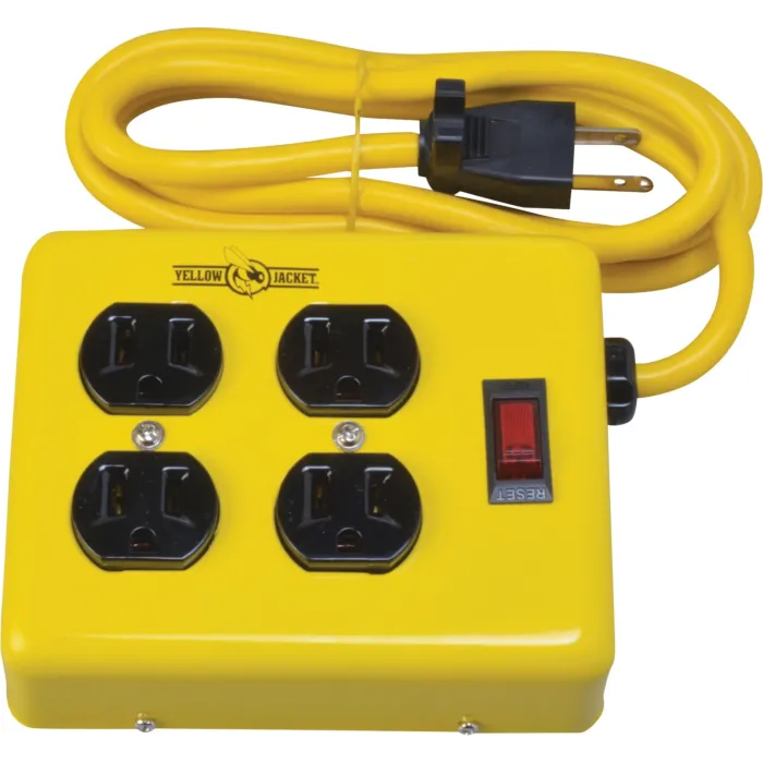 Southwire 2177 - WORKSHOP- 4 OUTLET 4' METAL POWER BLOCK
