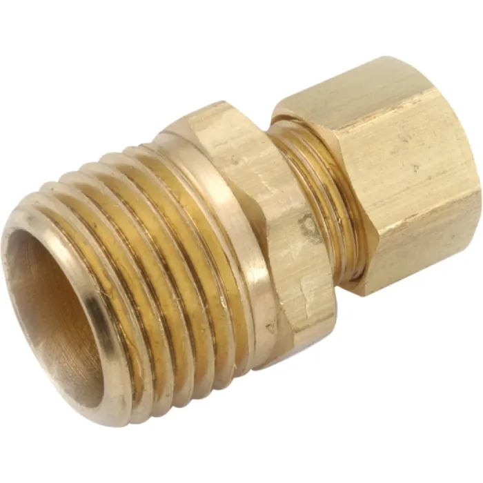 Anderson Metals 1/8 In. x 1/8 In. Brass Male Union Compression Adapter