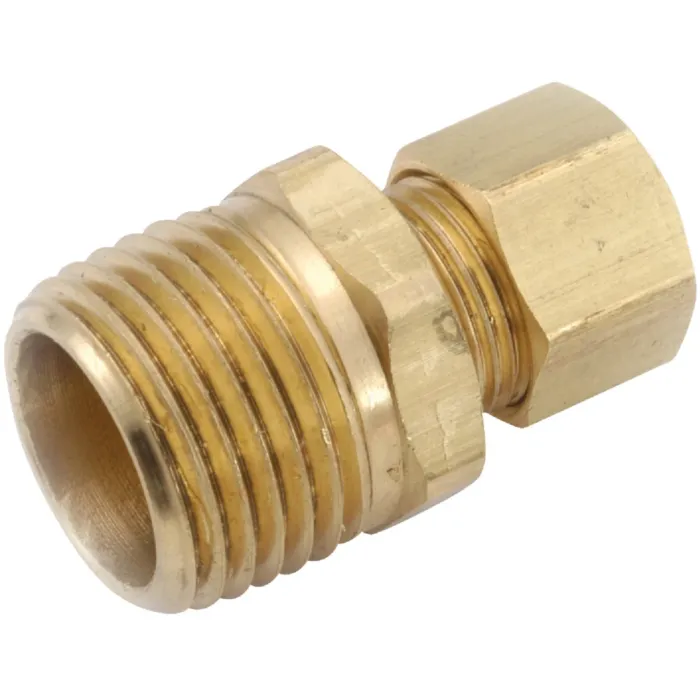 Anderson Metals 7/8 In. x 3/4 In. Brass Male Union Compression Adapter