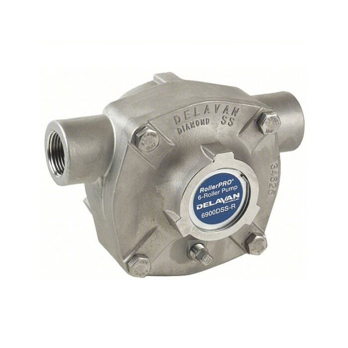 Delavan 6-Roller Stainless Steel Pump, Diamond Series