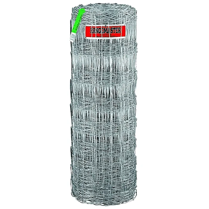 Rangemaster 6773 Field Fence, 330 ft L, 47 in H, 14 ga Gauge, Steel, Galvanized