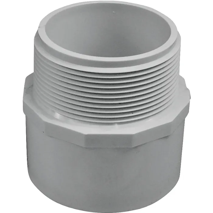 IPEX 035608 Adapter, 2-1/2 in, Socket x MNPT, PVC, White, SCH 40 Schedule, 300 psi Pressure