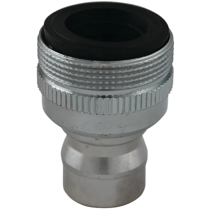 Plumb Pak PP800-6 Faucet Aerator Adapter, 55/64 x 15/16-27 in, Threaded, Chrome Plated