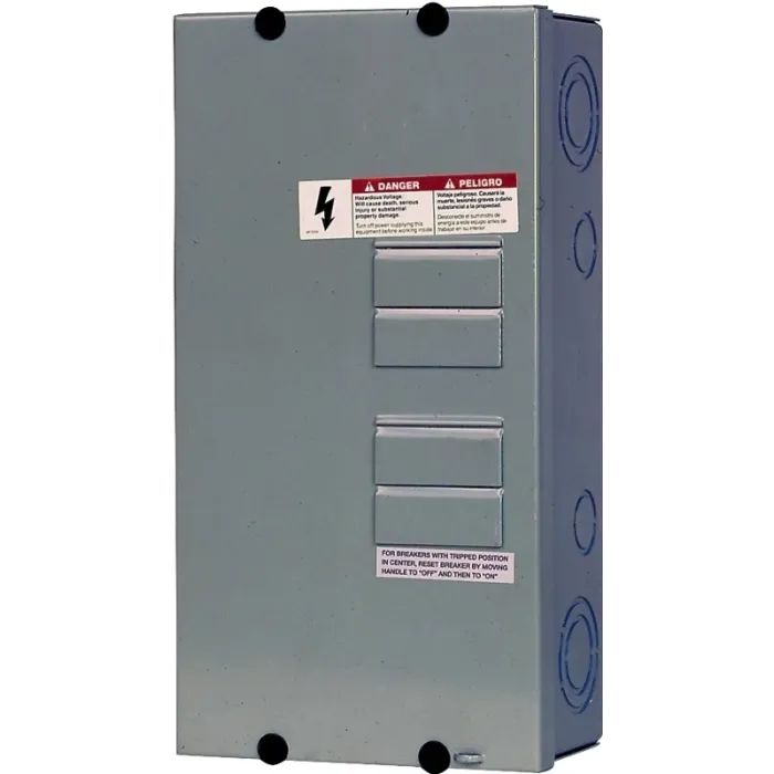 Siemens Murray E E0408ML1125SU Load Center, 125 A, 4 -Space, 8 -Circuit, Main Lug, NEMA 1 Enclosure, Gray