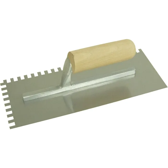 Marshalltown QLT 973 Trowel, 1/4 in W x 1/4 in D Notch, 11 in L, 4-1/2 in W, Square Notch, Straight Handle