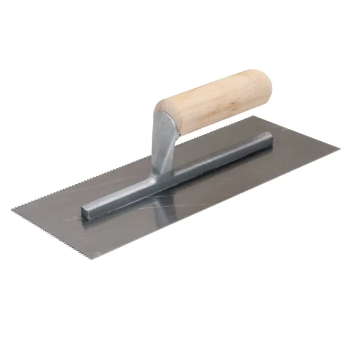Marshalltown QLT 972 Trowel, 1/16 in W x 1/16 in D Notch, 11 in L, 4-1/2 in W, Square Notch, Straight Handle