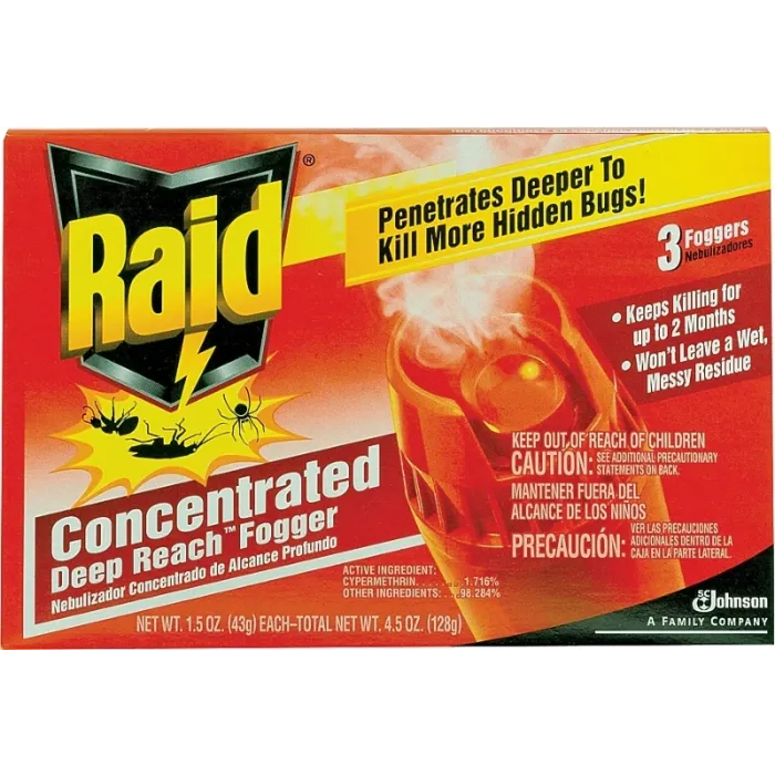 RAID Raid Concentrated Deep Reach 1.5 Oz. Indoor Insect Fogger (4-Pack)