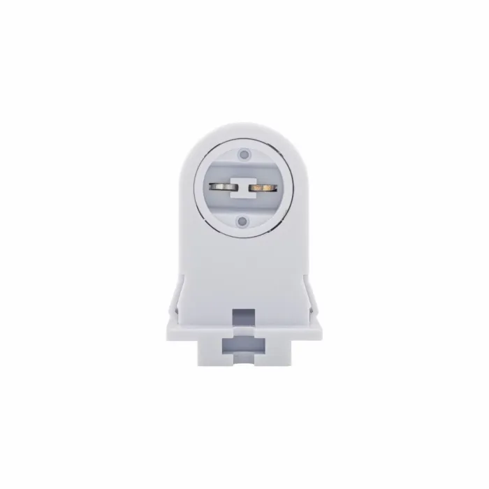 Eaton lampholder, Non-Shunted, T8/T12, Stationary, recessed, White, Fluorescent lamp, Thermoset, 600V, 660W, Push wiring 494703