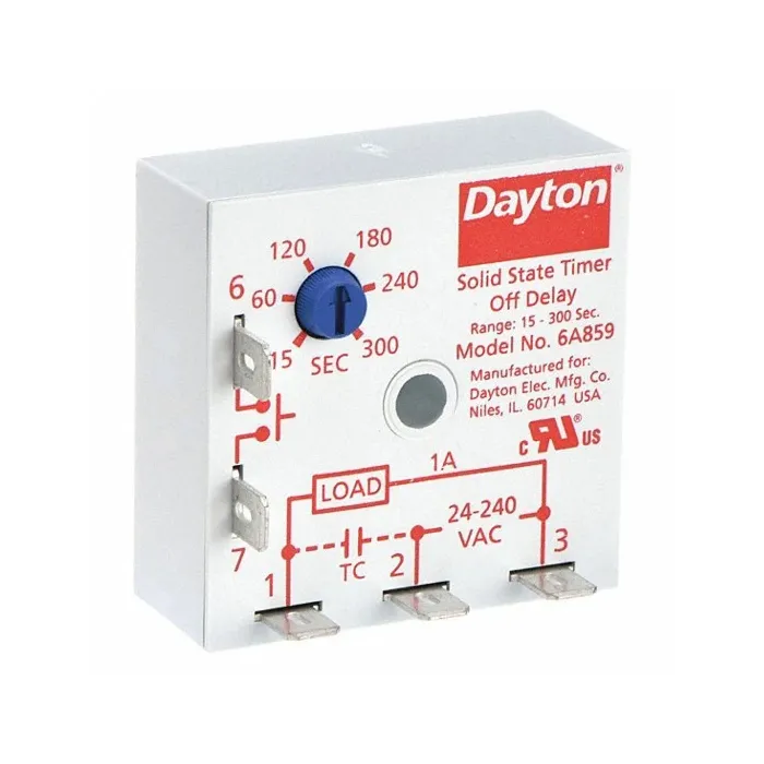 24-240 VAC 1 A 1 A 24/120 V Encapsulated Timing Single Function Solid State Relay