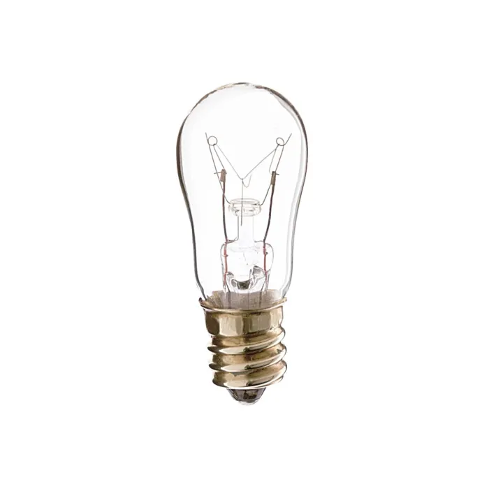 Satco 6 Watt S6 Incandescent - Clear - 1500 Average rated hours - 25 Lumens - Candelabra base - 230 Volt