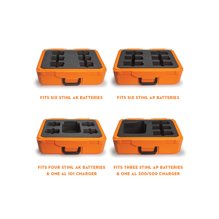 STIHL caseinserts - Case Insert - Option 3. Six AP Batteries Only