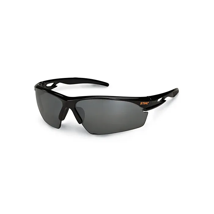 STIHL Black Safety Glasses (Blue Mirror Lens)