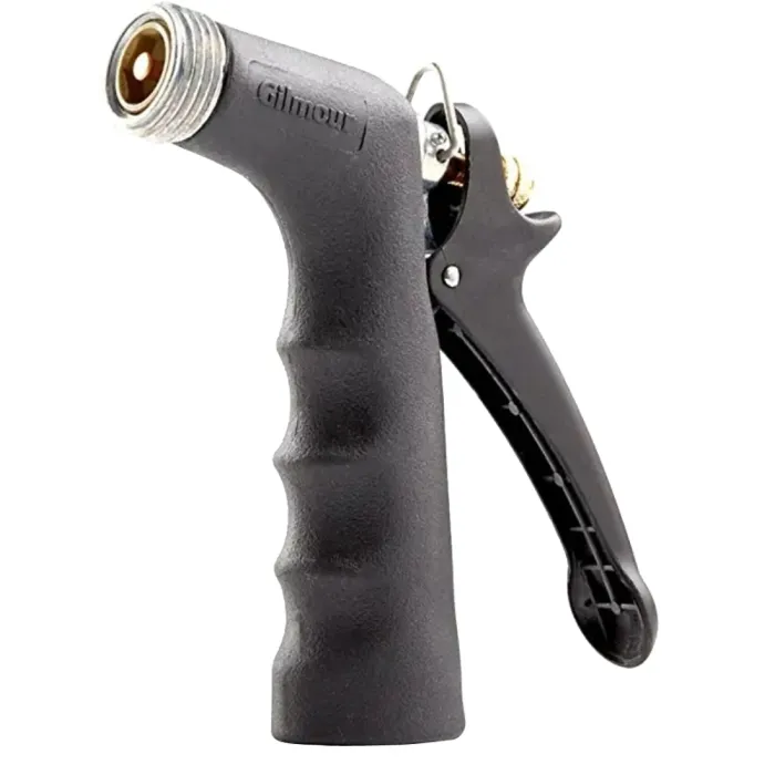 Gilmour 805932-1002 Watering Nozzle, GHT, 2.5 to 5 gpm, Aluminum/Stainless Steel, Black
