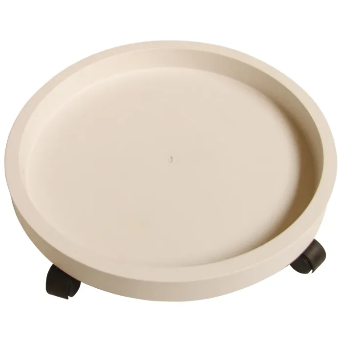 Landscapers Select GF-3634 Planter Dolly, 13 in OAL, 13 in OAW, 2.75 in OAH, 1 -Shelf, Plastic Shelf, White Shelf