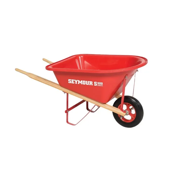 SEYMOUR Seymour 85720IB Wheelbarrow, Poly, Ball Bearing Wheel