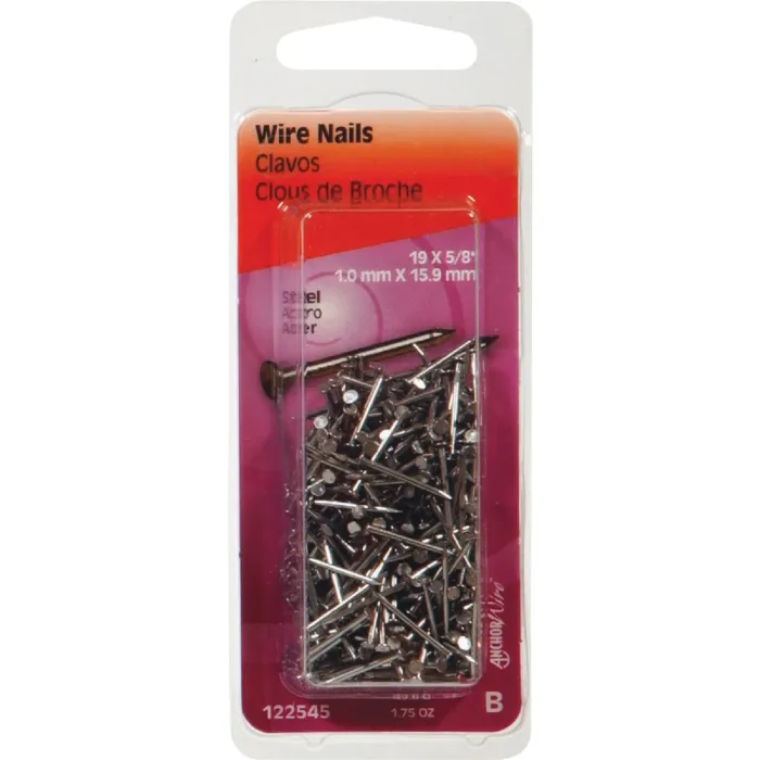 HILLMAN Hillman Anchor Wire 5/8 In. 19 ga Bright Wire Nails (1.75 Oz.)