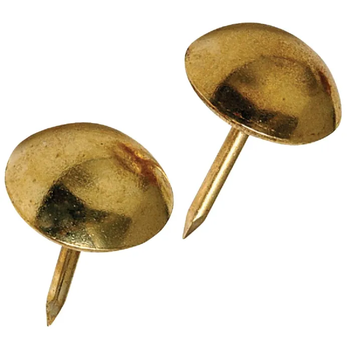 HILLMAN Hillman Fastener Corp Large Round Brass Furniture Nail (25 Ct.)