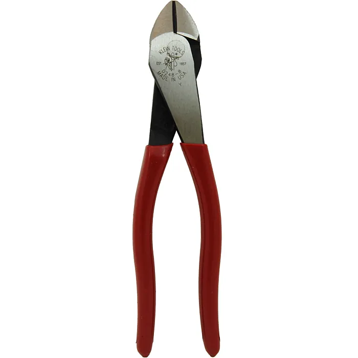 Klein Tools Diagonal Cutting Pliers, Angled Head, Short Jaw, 8-Inch