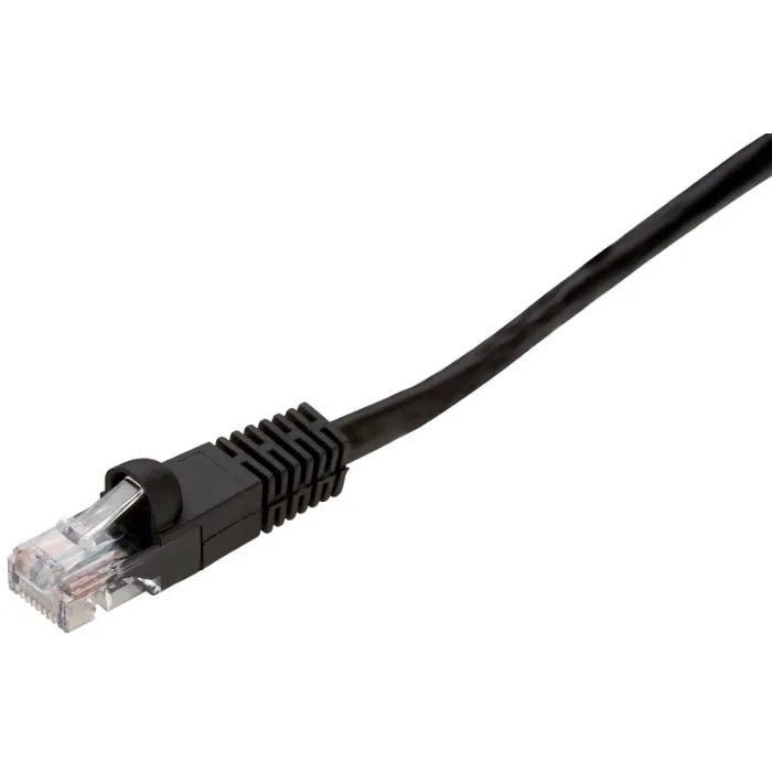 AmerTac PN10256EB Network Cable, Cat6 Category Rating, RJ45, Black Sheath