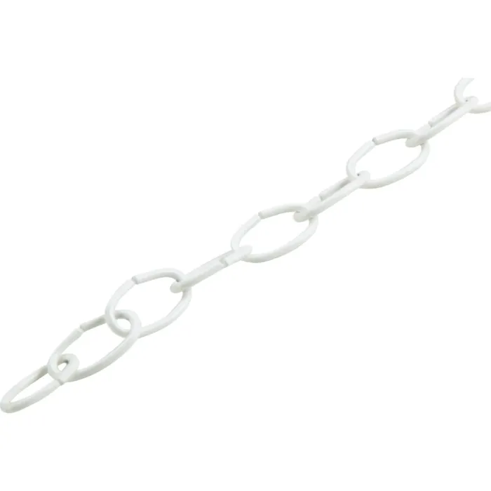 Campbell #10 White Poly-Coated Metal Craft Chain