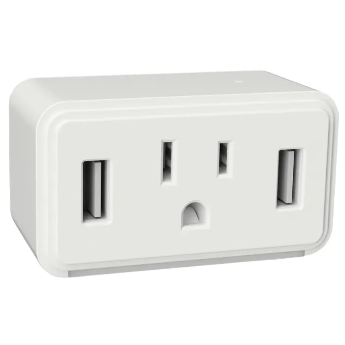 AmerTac Cube Series NL-CUBE-W Outlet Night Light, 120 V, 1875 W, LED Lamp, Warm White Light, 1 Lumens, 3000 K Color Temp