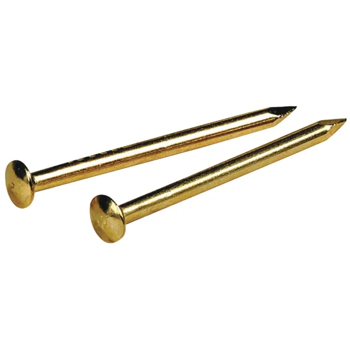 HILLMAN Hillman Anchor Wire 3/4 In. 16 ga 1.5 Oz. Brass Plated Steel Escutcheon Pins
