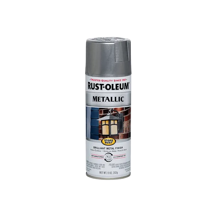 Rust-Oleum Stops Rust Spray Paint (Metallic - Silver) 11 oz