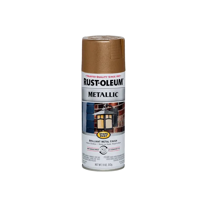 Rust-Oleum Stops Rust Spray Paint (Metallic - Antique Brass) 11 oz